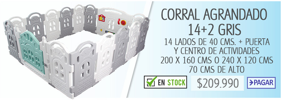 CORRAL AGRANDADO 14+2 GRIS